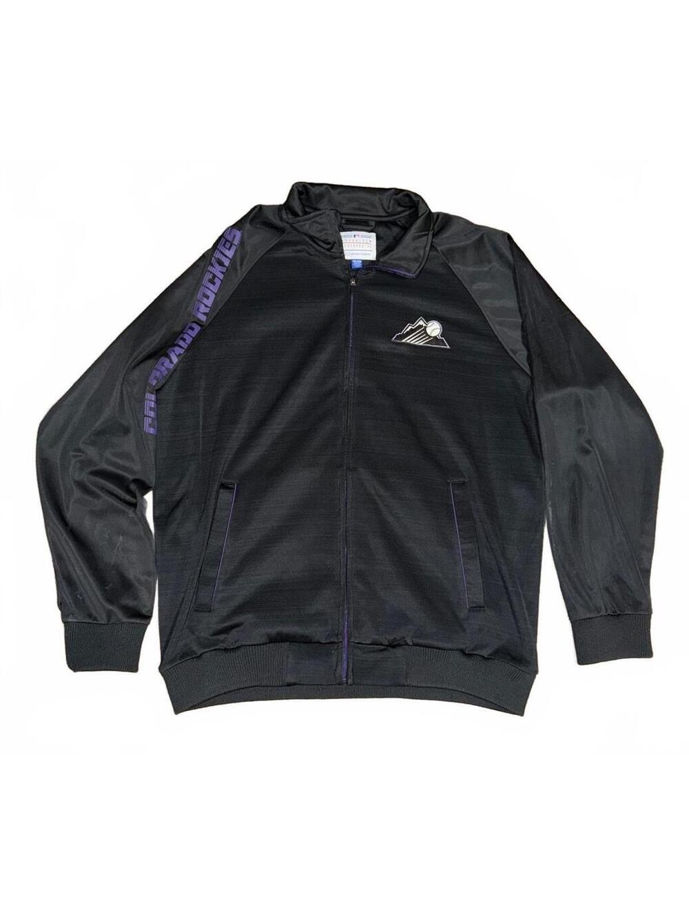 MLB Colorado Rockies G-III Sports by Carl Banks Full Zip Track Jacket Mens XXL